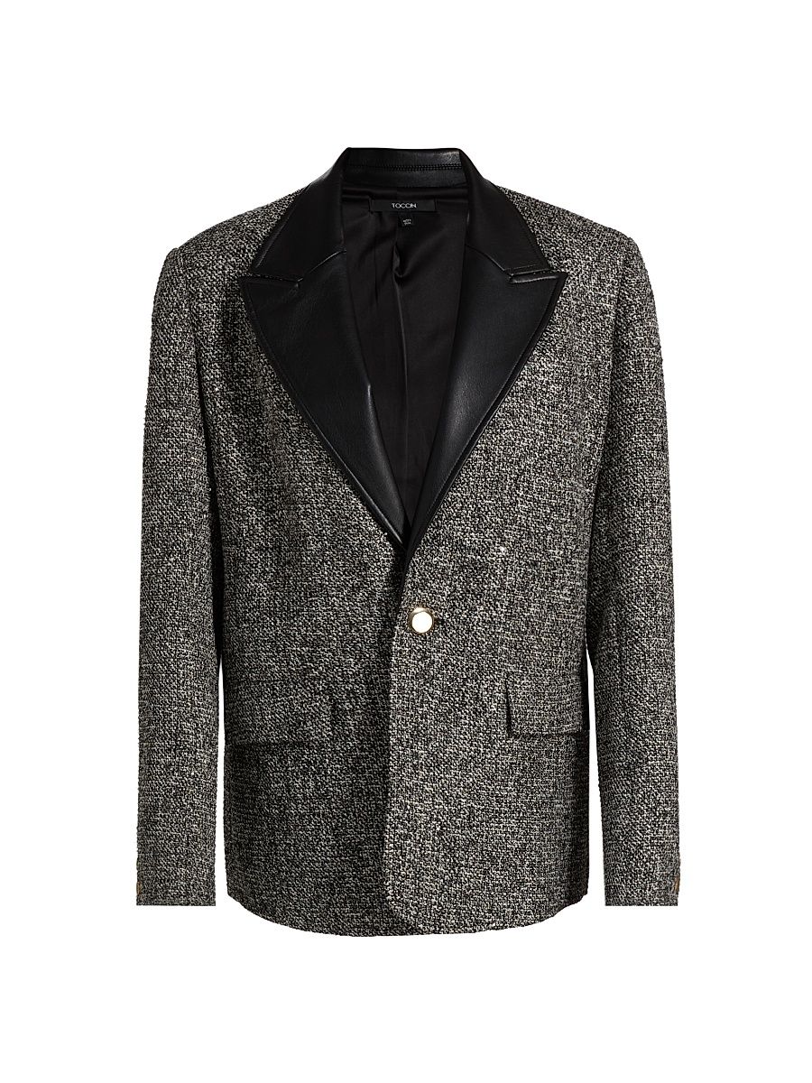 Women's Willa Boyfriend Blazer - Charcoal Multi - Size 10