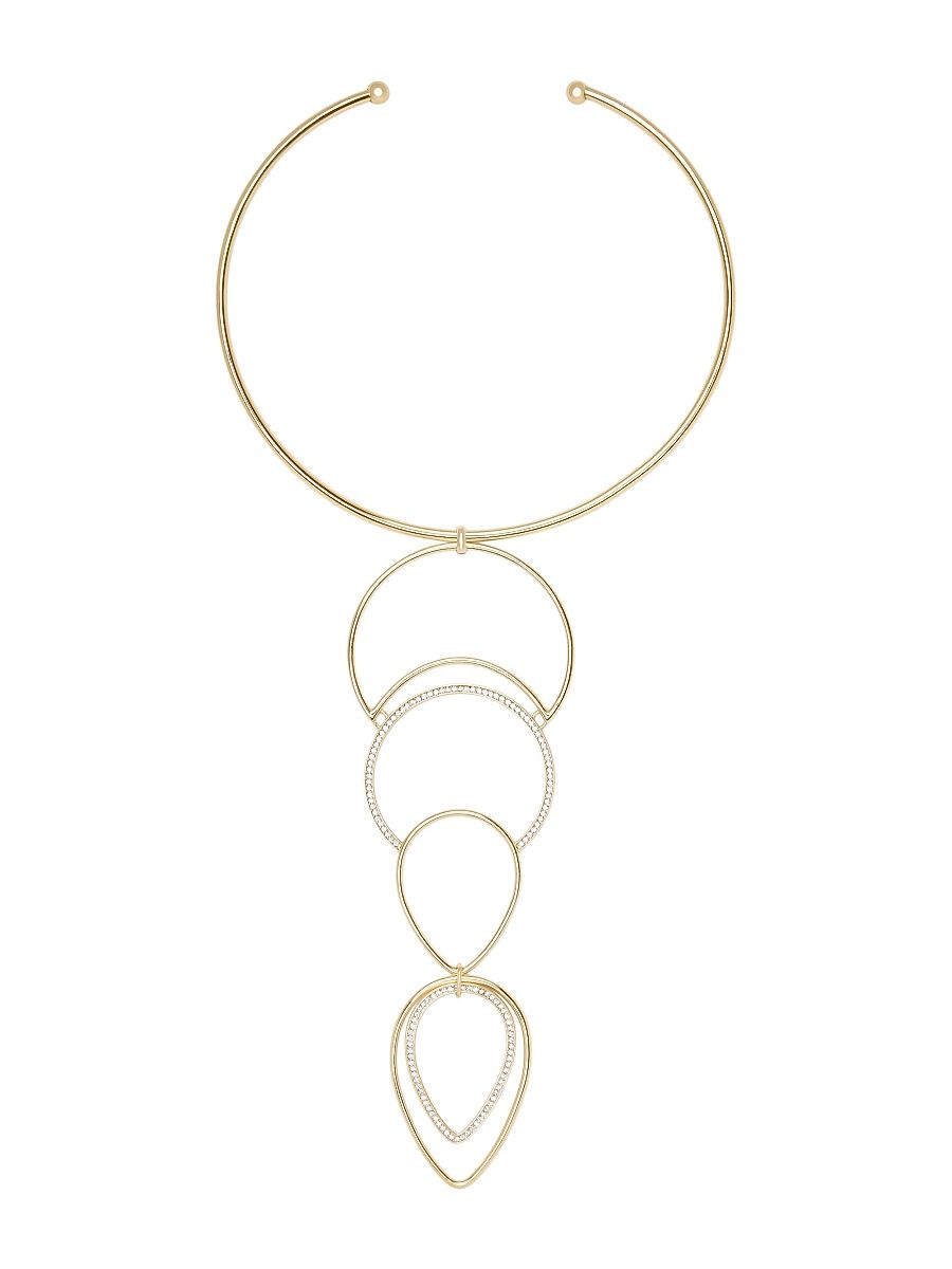 Women's Sparkle Dot Rena Goldtone & Cubic Zirconia Necklace - Gold