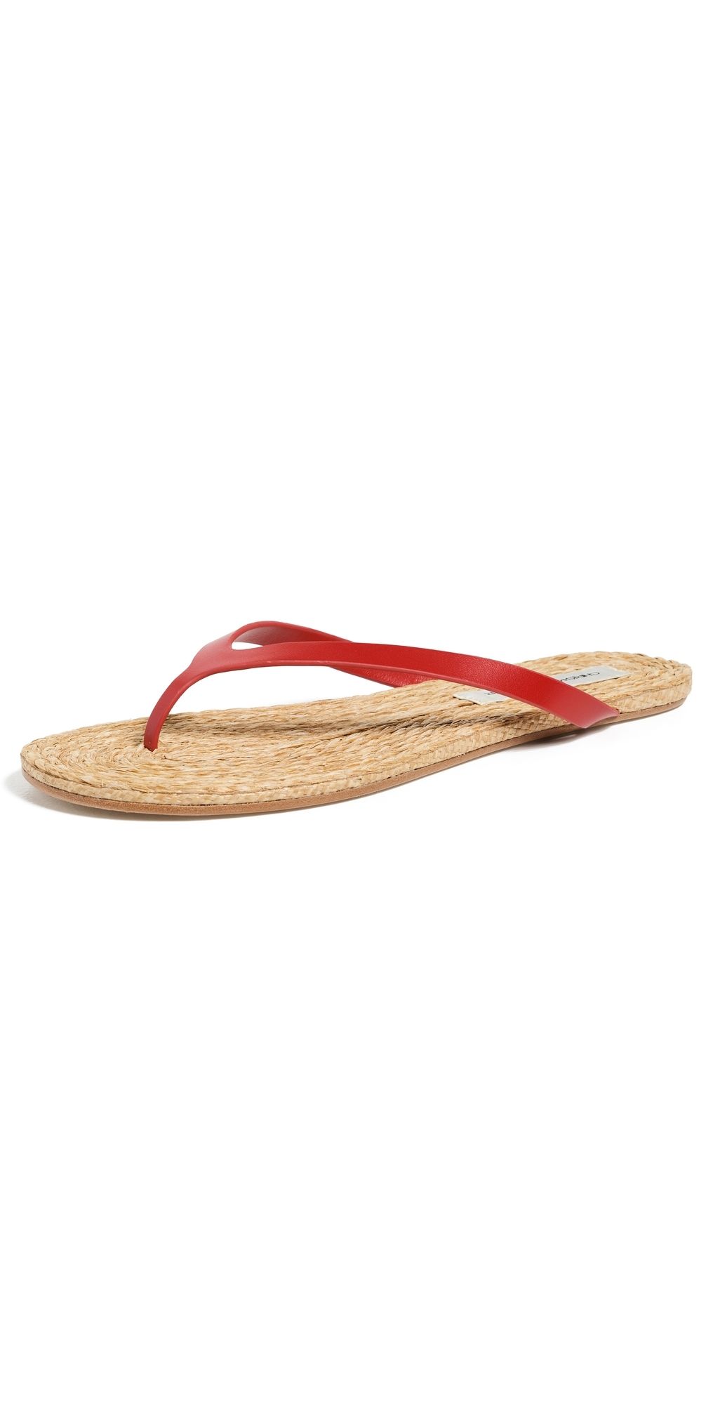 Christopher Esber Palma Flip Flops Carmine Red/Natural 41