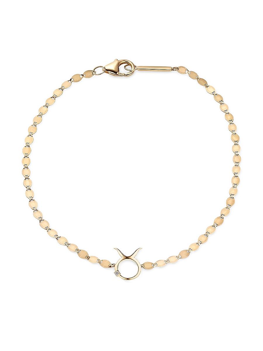 Women's Twenty 14K Gold & Diamond Taurus Bracelet