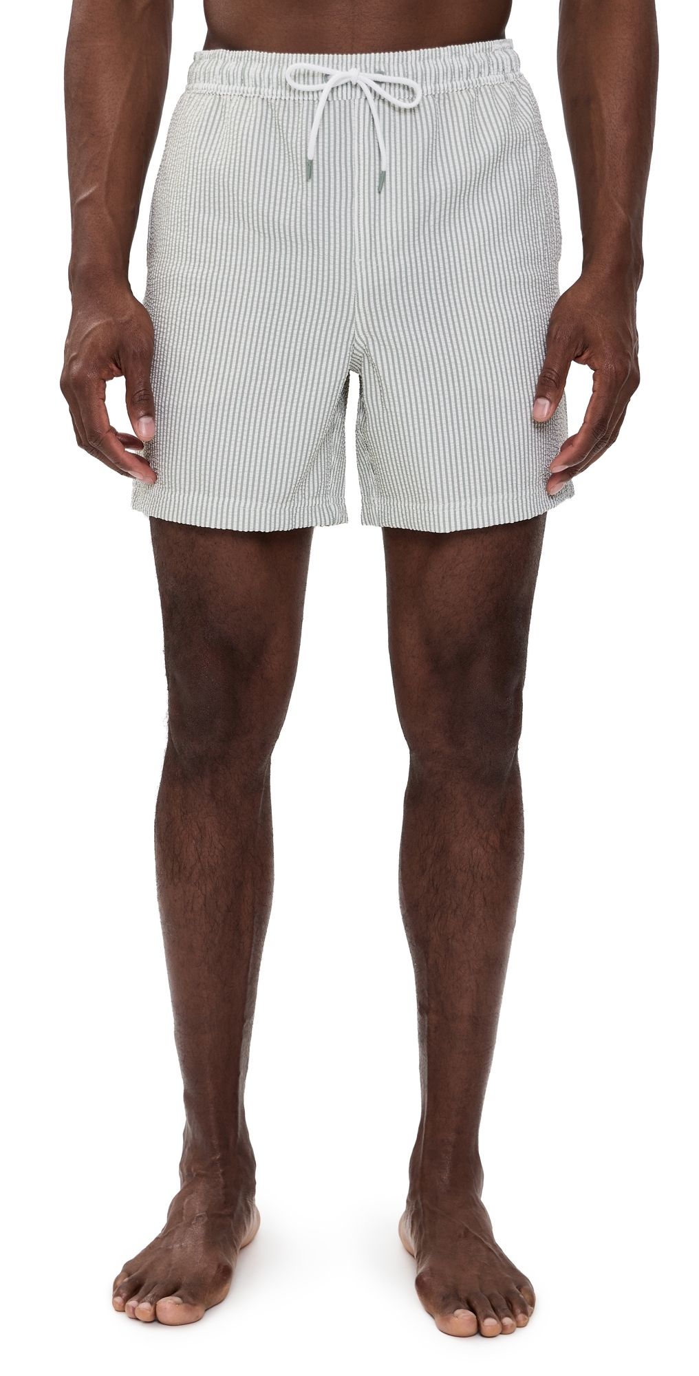 RAILS La Brea Swim Shorts Sage White Seersucker XXL