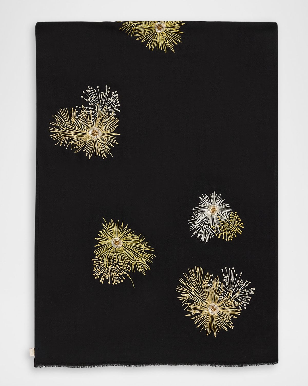 Twinkling Glitz Sequined Wool Scarf