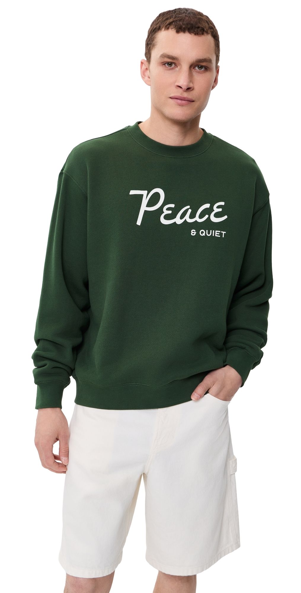 Museum of Peace and Quiet Diner Crewneck Sweatshirt Forest XXL