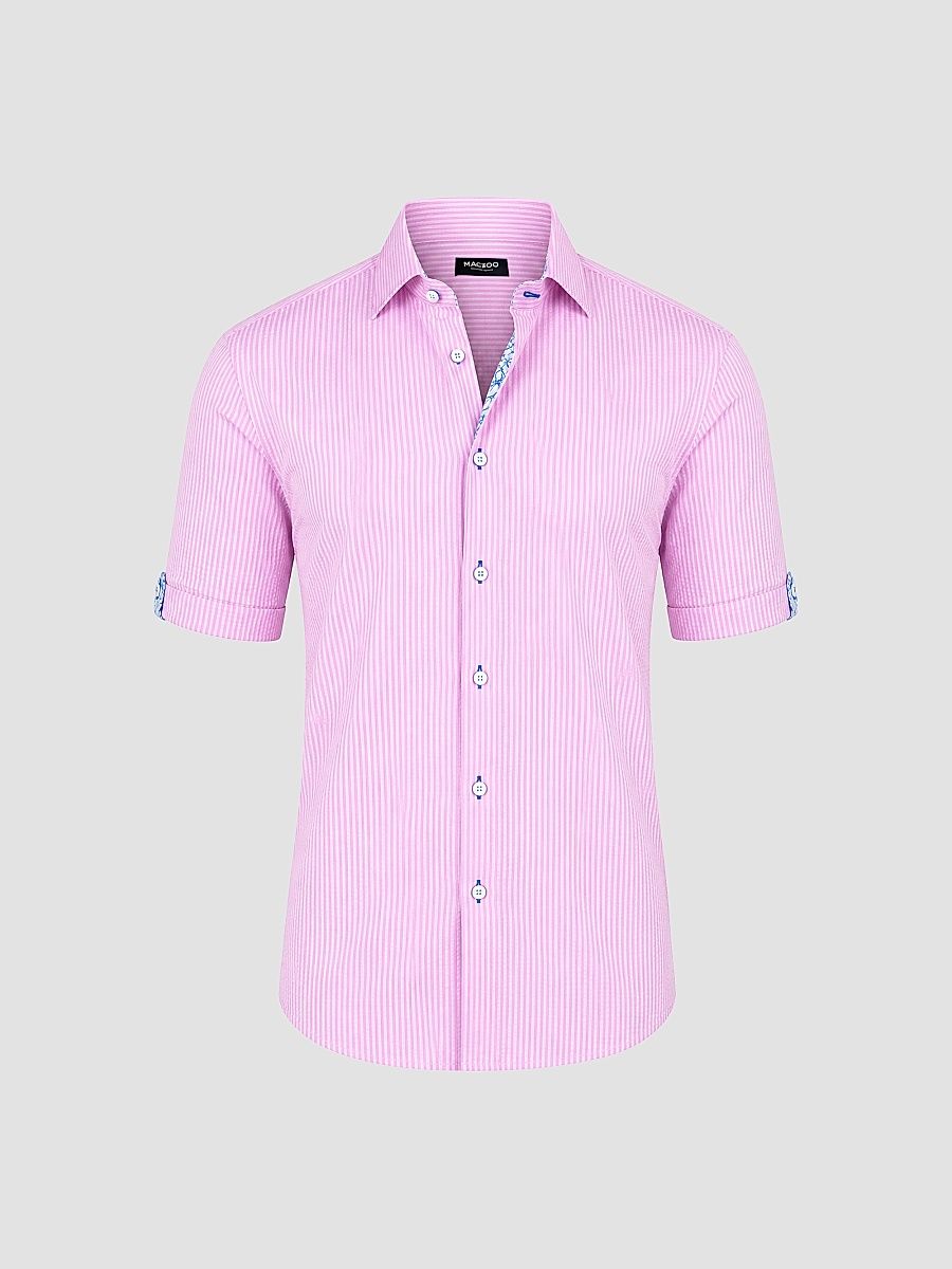 Men's Galileo Short Sleeve Shirt - Pink - Size Small