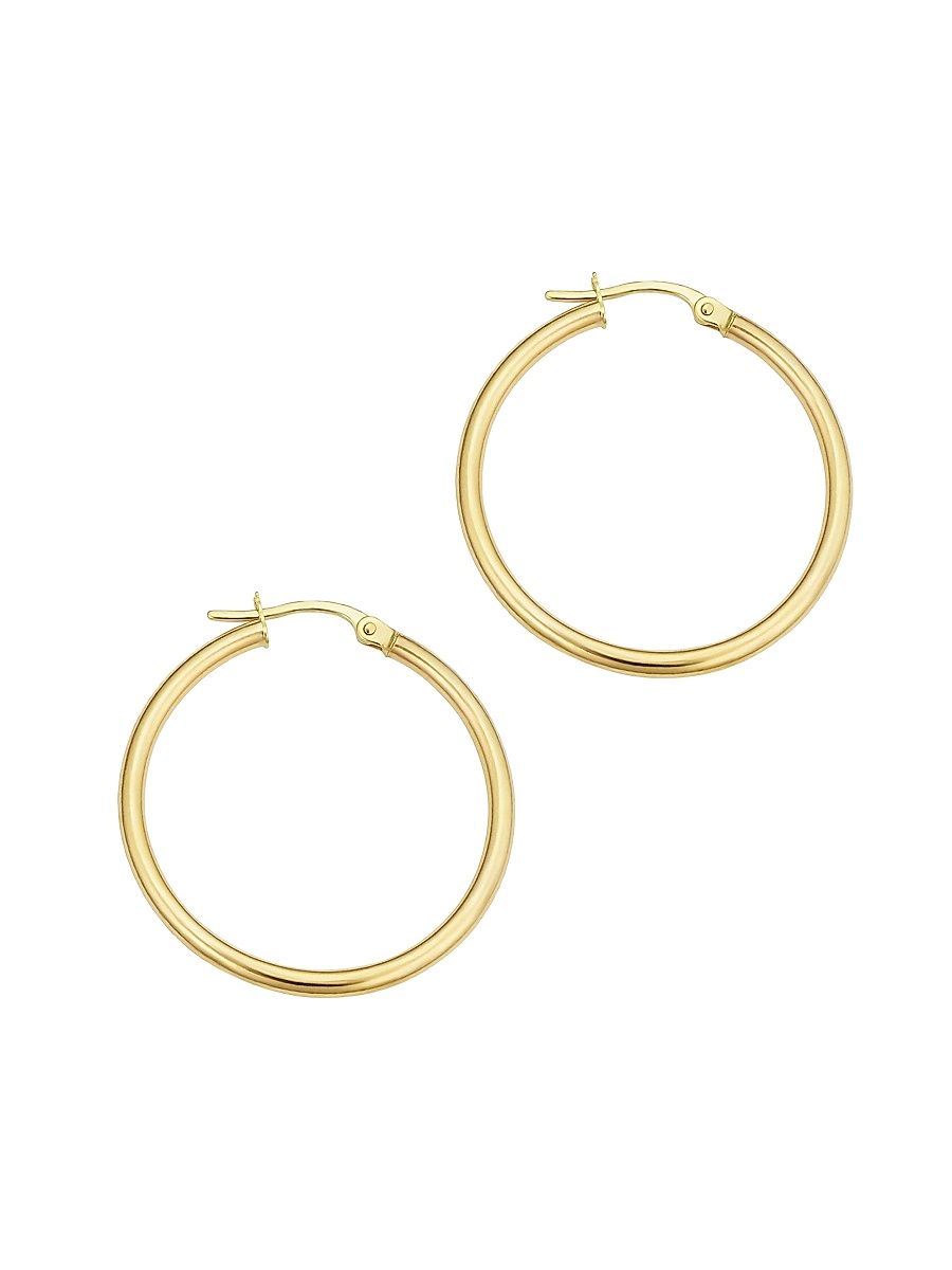 Women's 14K Yellow Solid Gold Everything Hoops - Yellow Gold