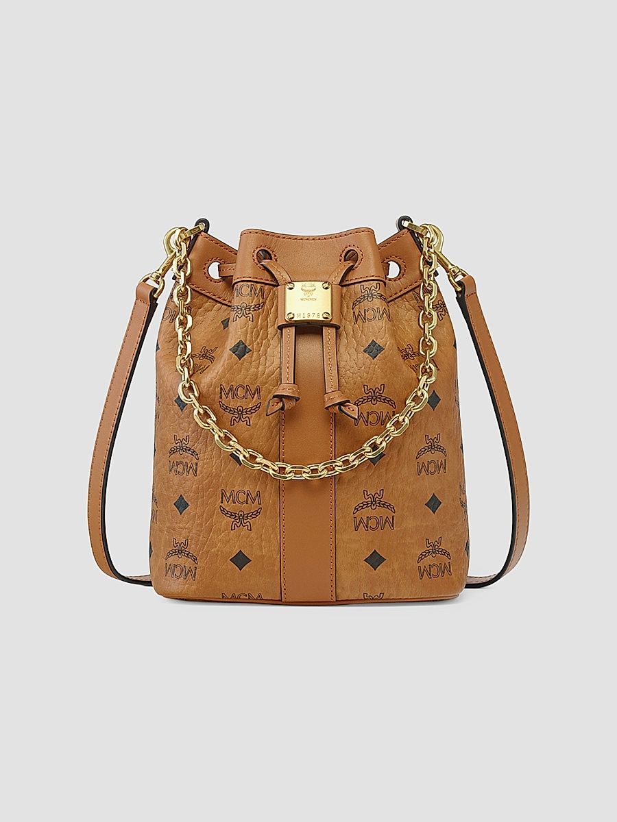 Women's Dessau VI Drawstring Mini Bucket Bag - Cognac