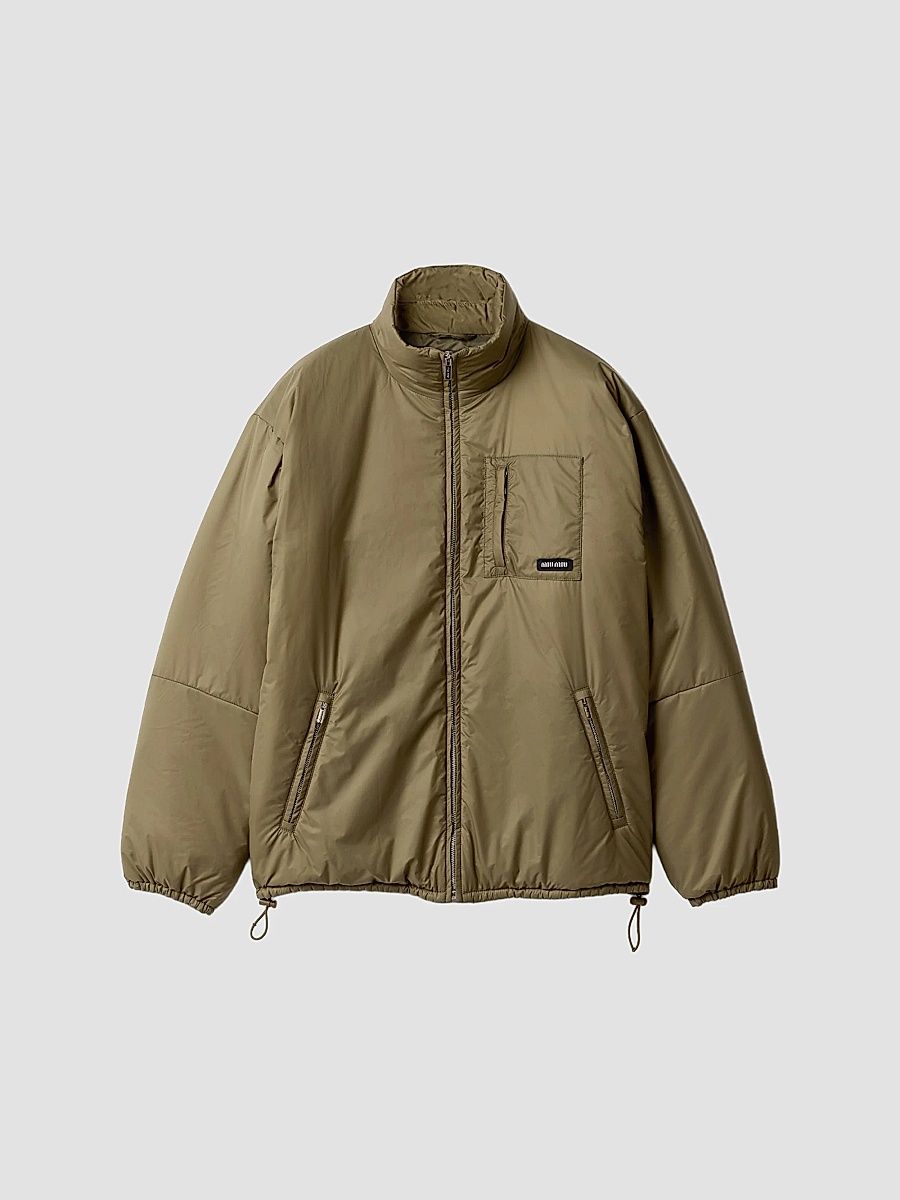Women's Medium-Weight Ripstop Down Coat - Green - Size 4