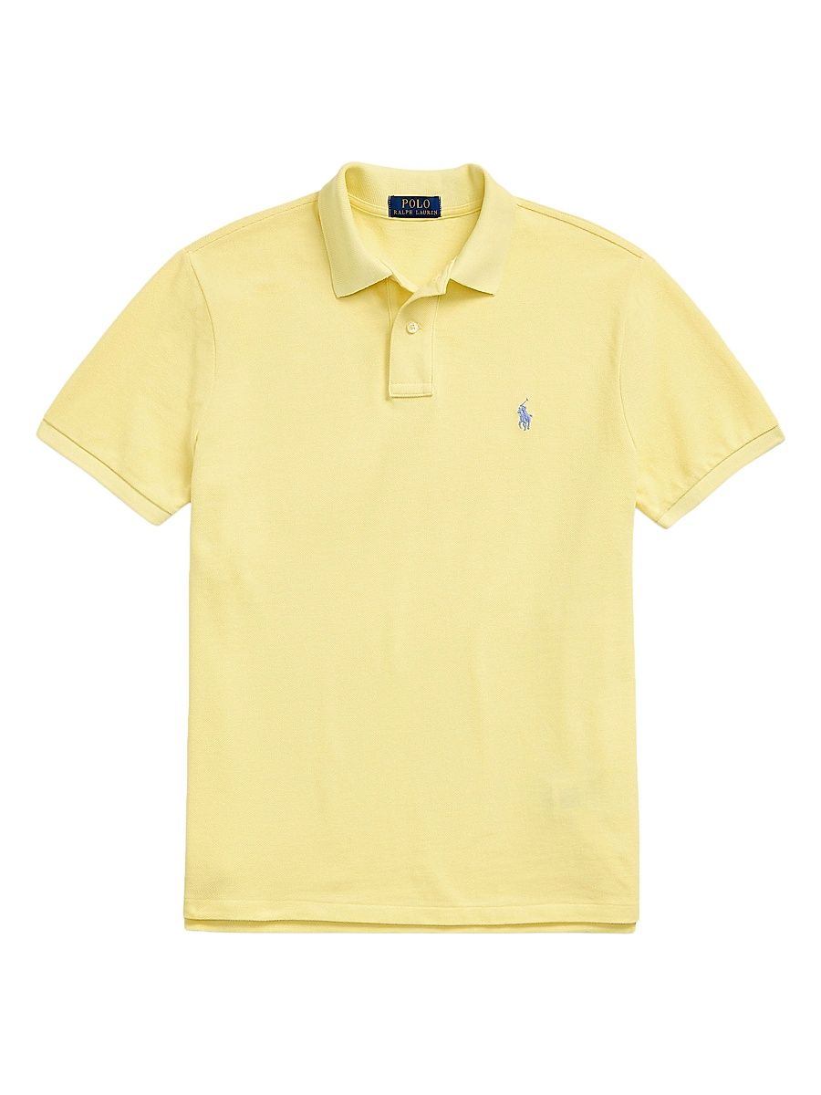 Men's Classic-Fit Mesh Polo Shirt - Resort Gold - Size XXL