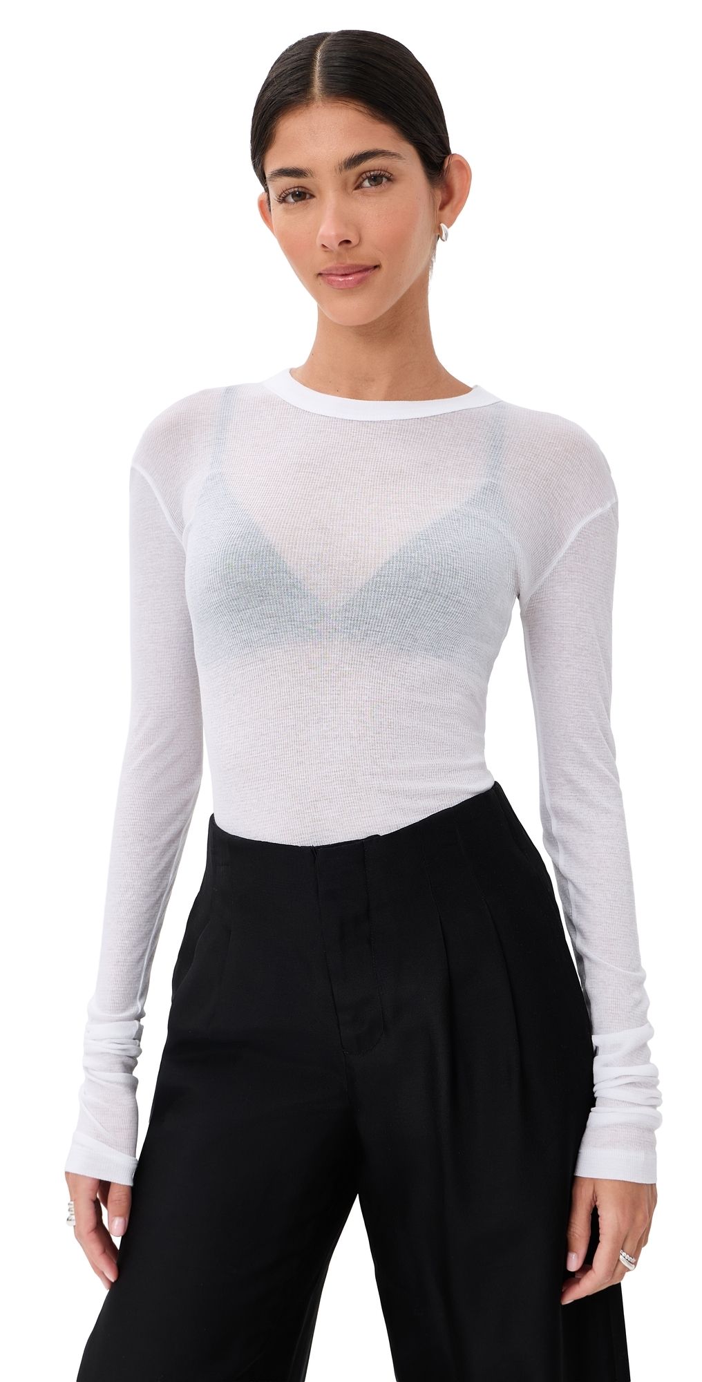 Bite Studios Long Sleeve Jersey Tee White M