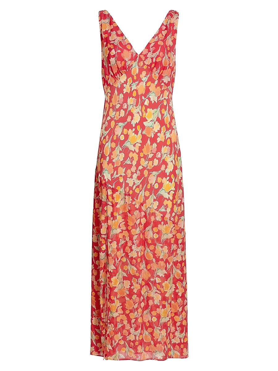 Women's Moniq Floral Maxi Dress - Fontainhas Floral Coral - Size XS