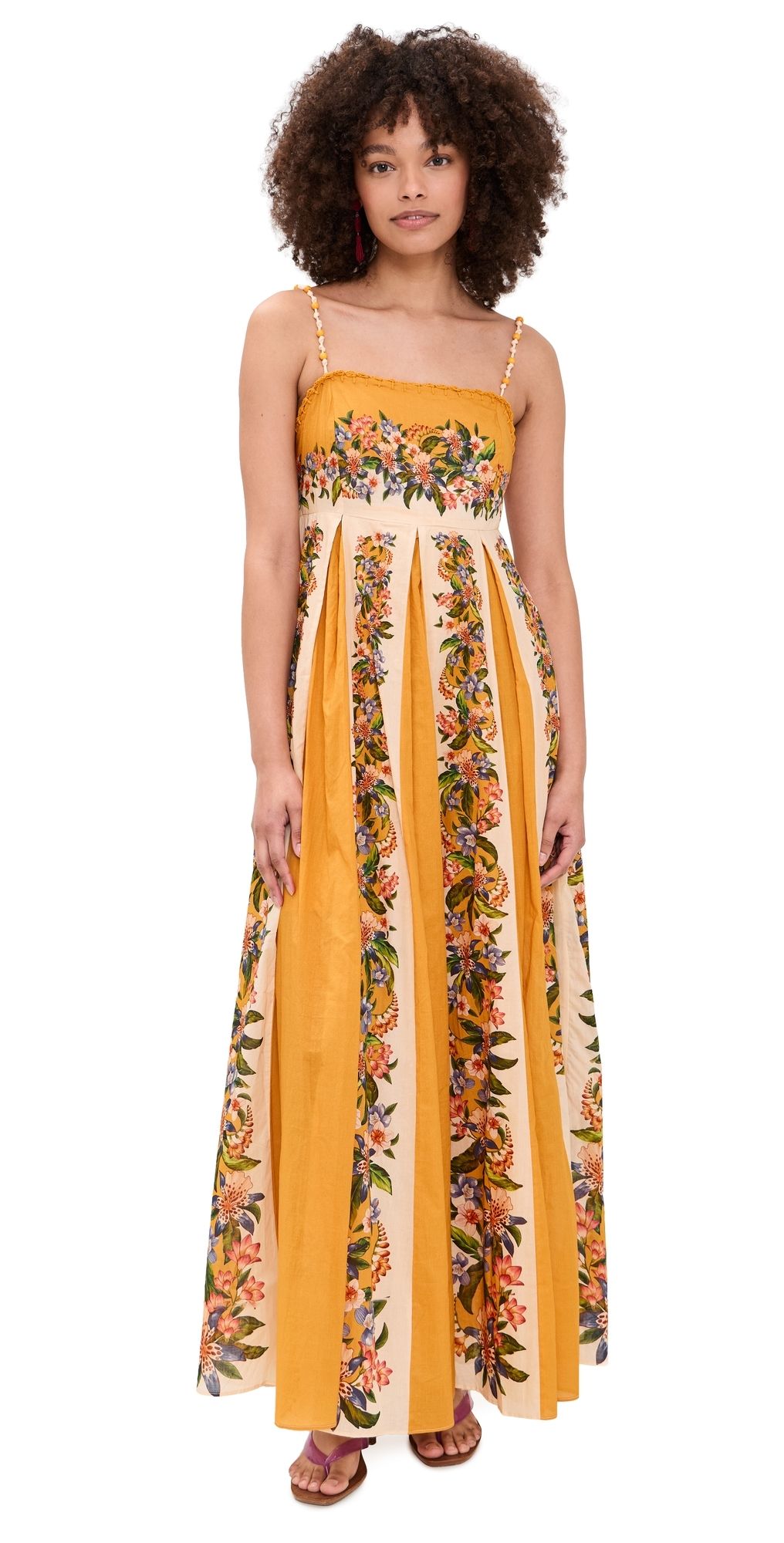 FARM Rio Hilo Sand Dress Hilo Stripes Sand M