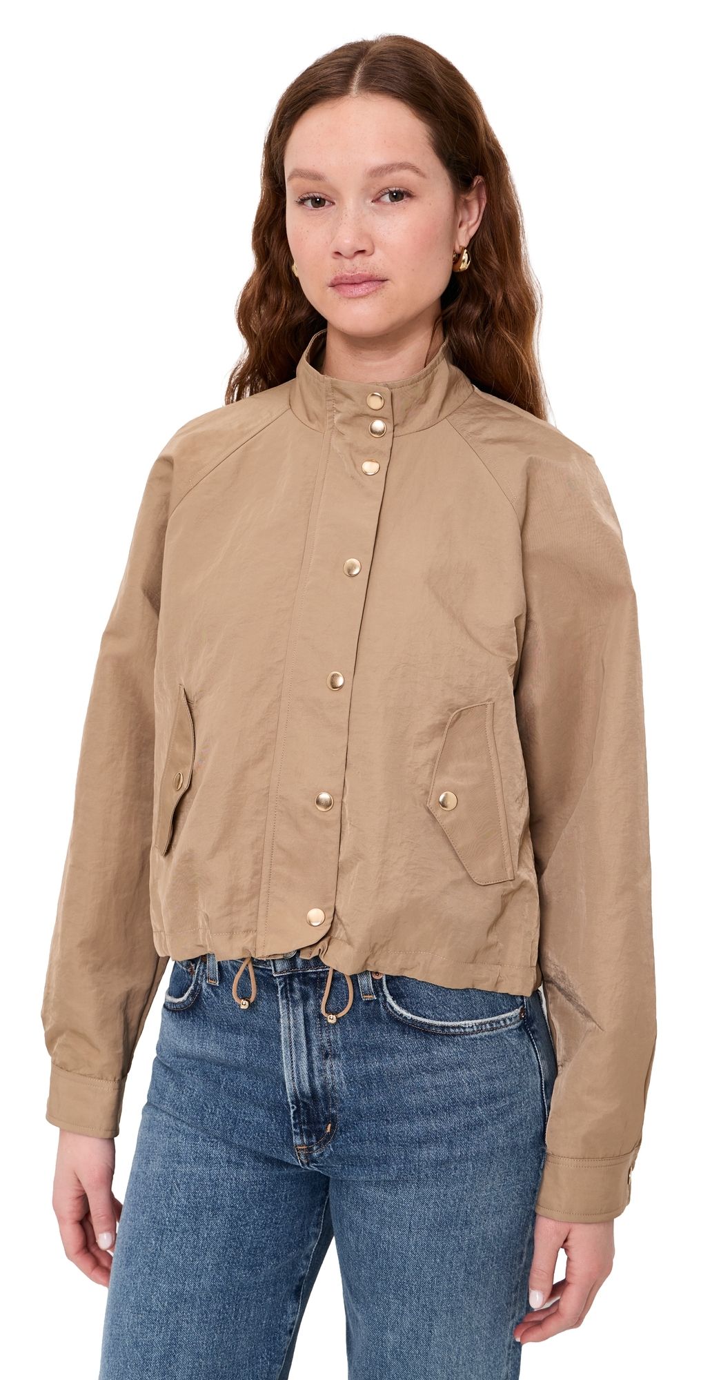 English Factory Lightweight Bomber Jacket Beige XS