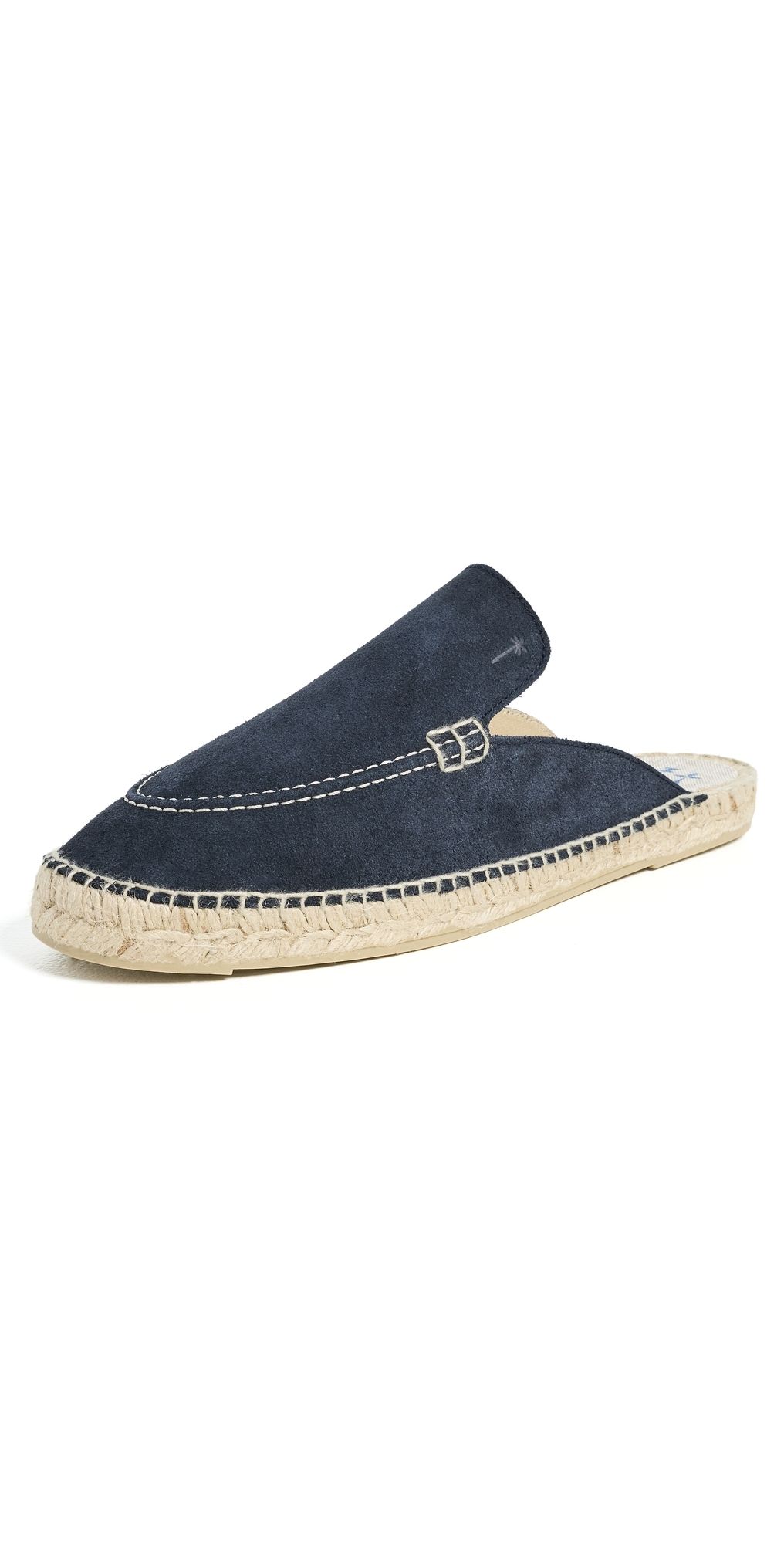 Manebi Suede Traveler Mule Espadrilles Patriot Blue 41