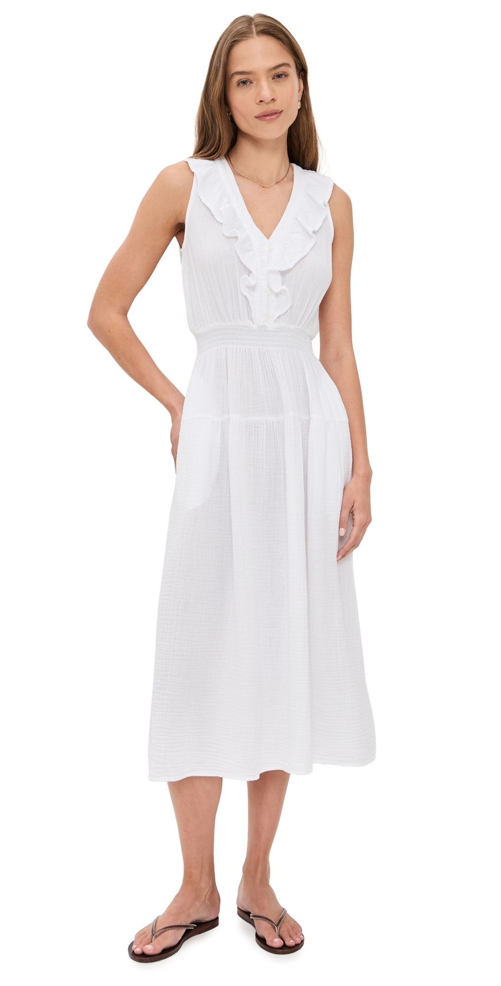 XIRENA Desa Dress White L