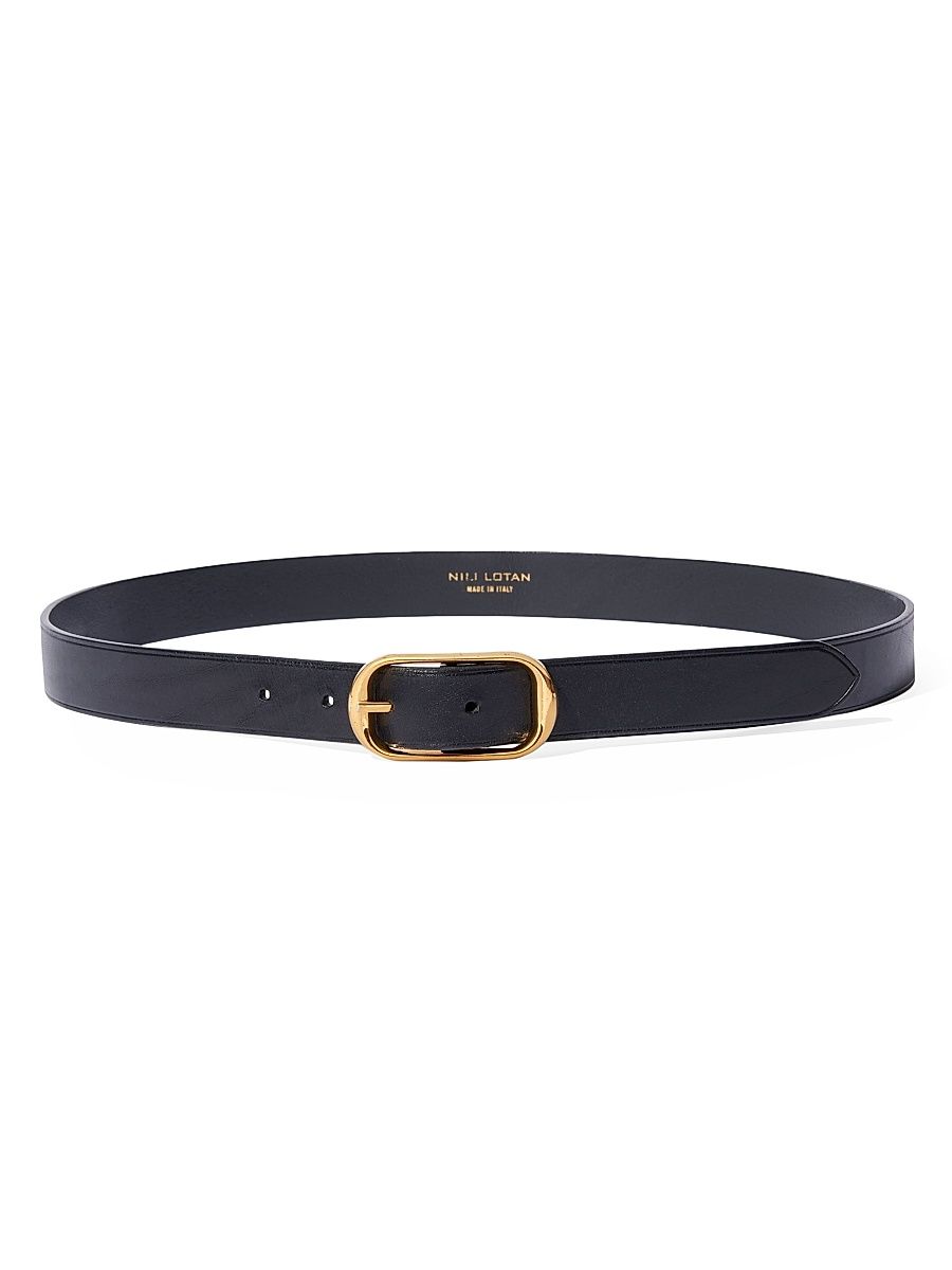 Women's Reine Suede Belt - Black - Size Medium
