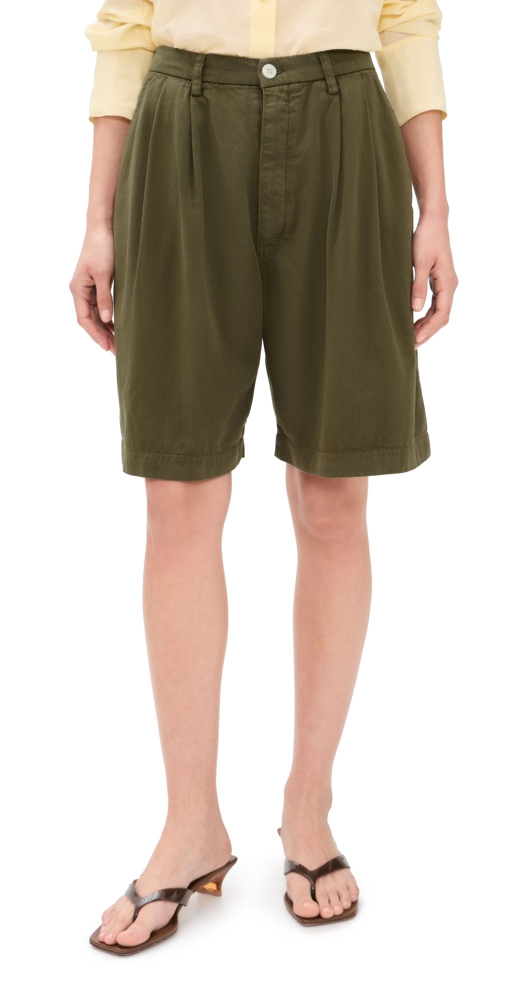 Jamie Haller The Pleat Shorts Khaki L