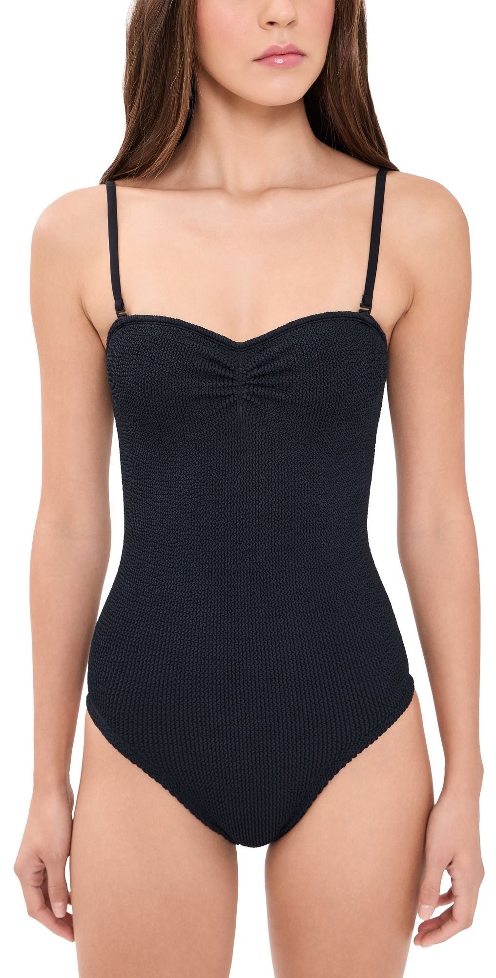 Hunza G Lea Swim One Piece Black/Polka Dot One Size