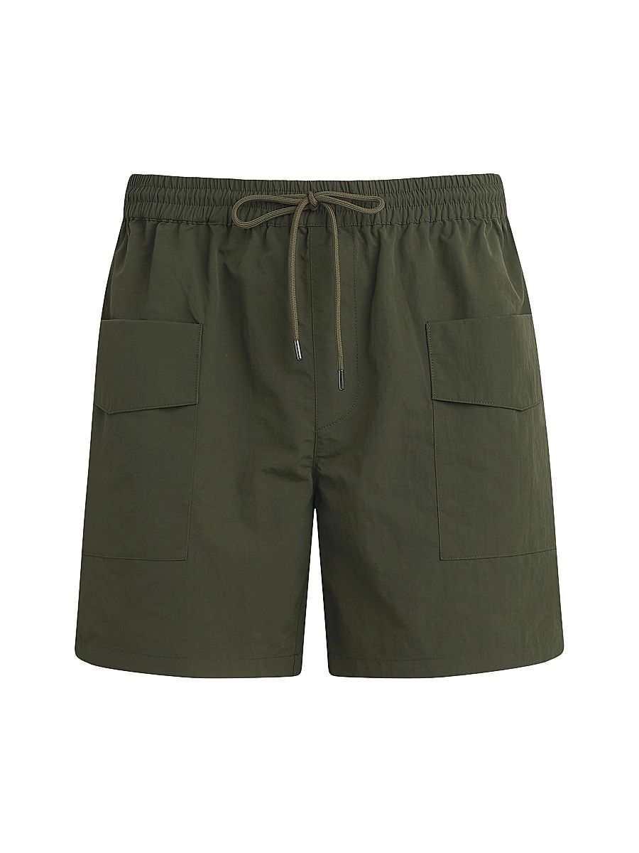 Men's Modern Nylon Cargo Shorts - Army - Size Small