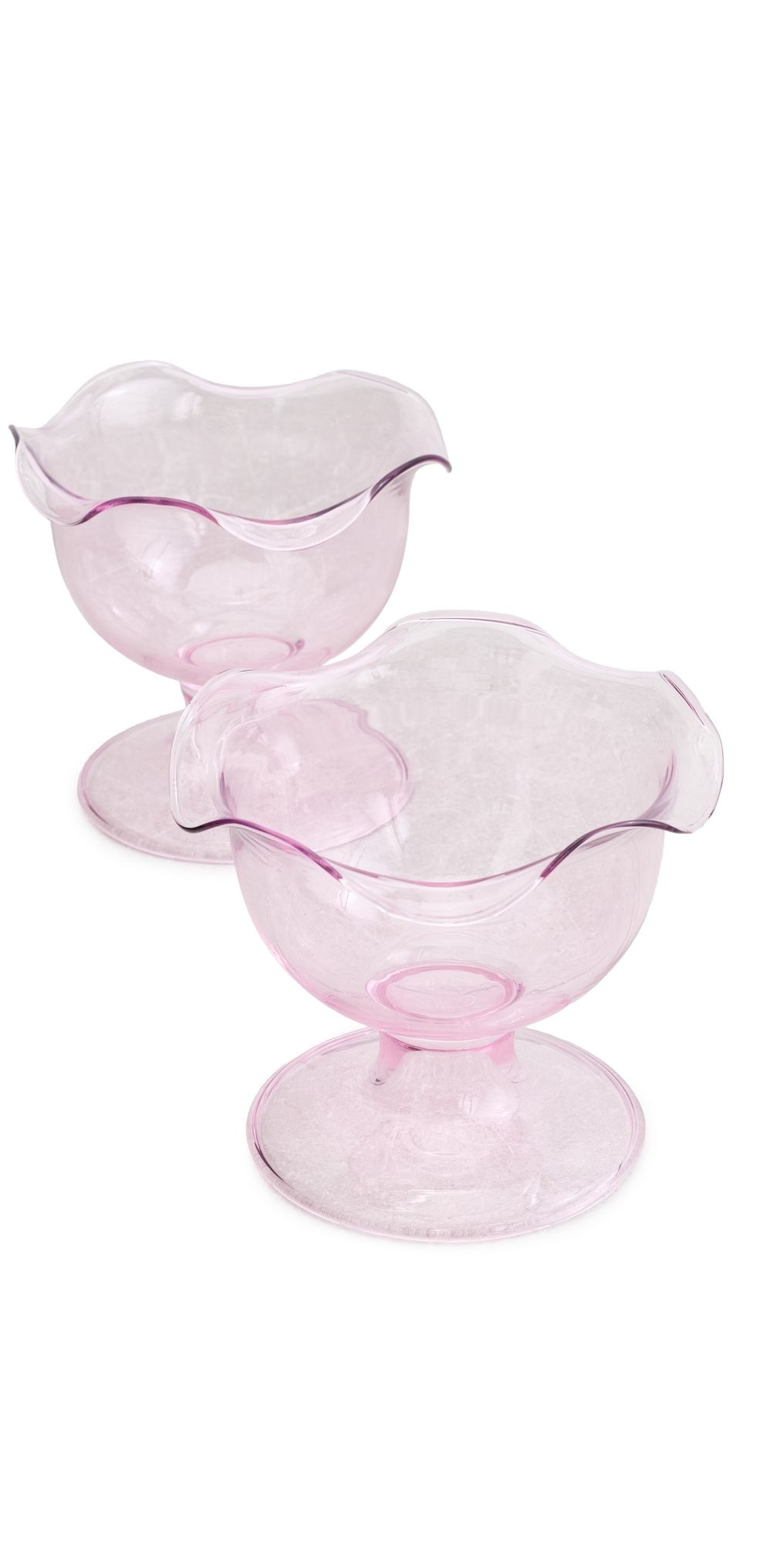 Tizo Design Glass Bowl Set Pink One Size