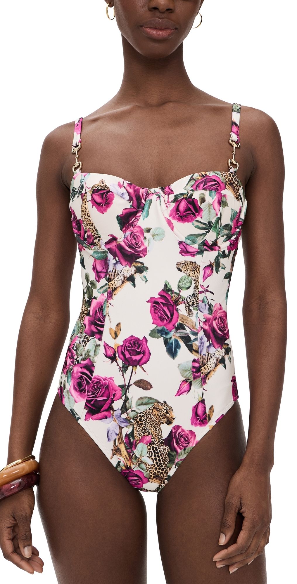 L'AGENCE Amie Rose Leopard Jungle One Piece Multi M