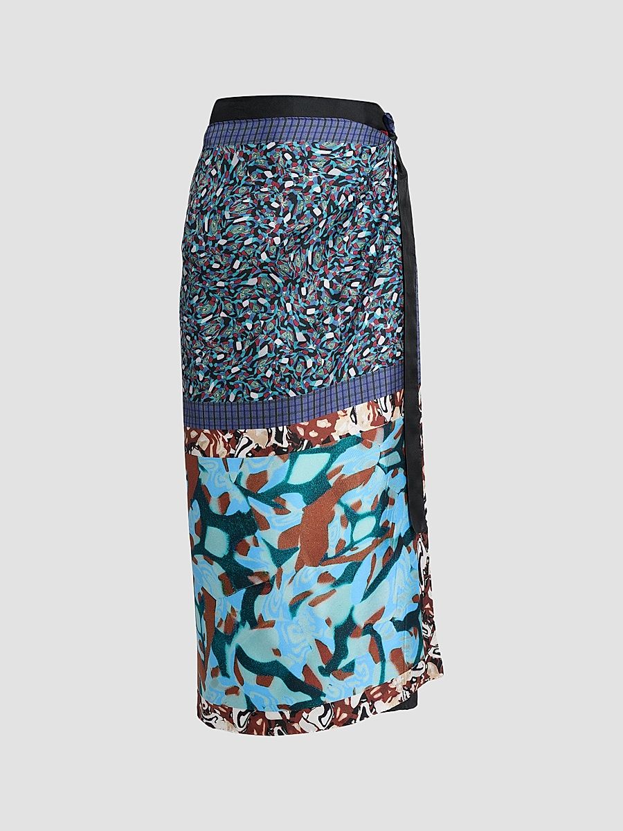 Women's Printed Silk Long Pareo