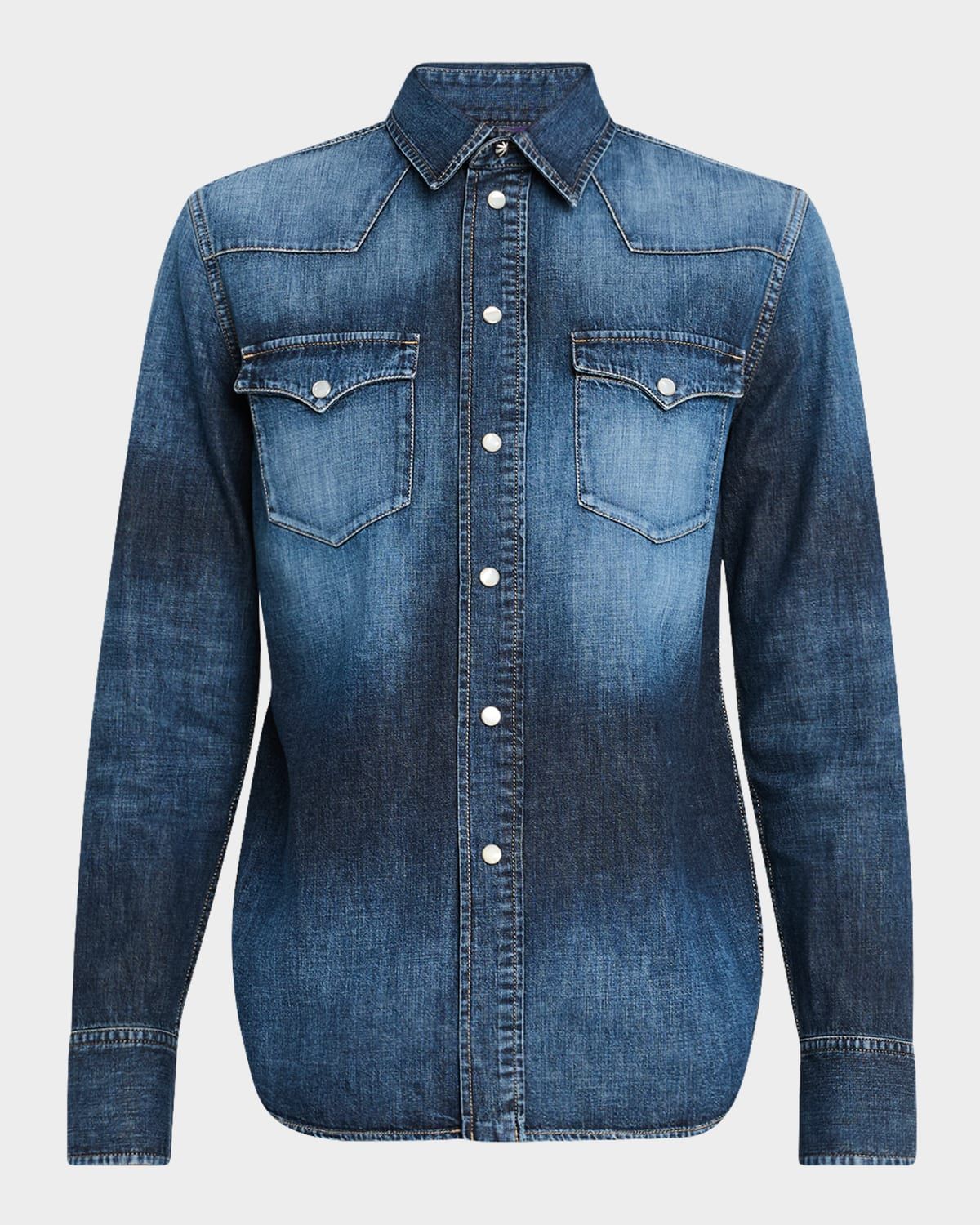 Payson Cotton Denim Western Shirt