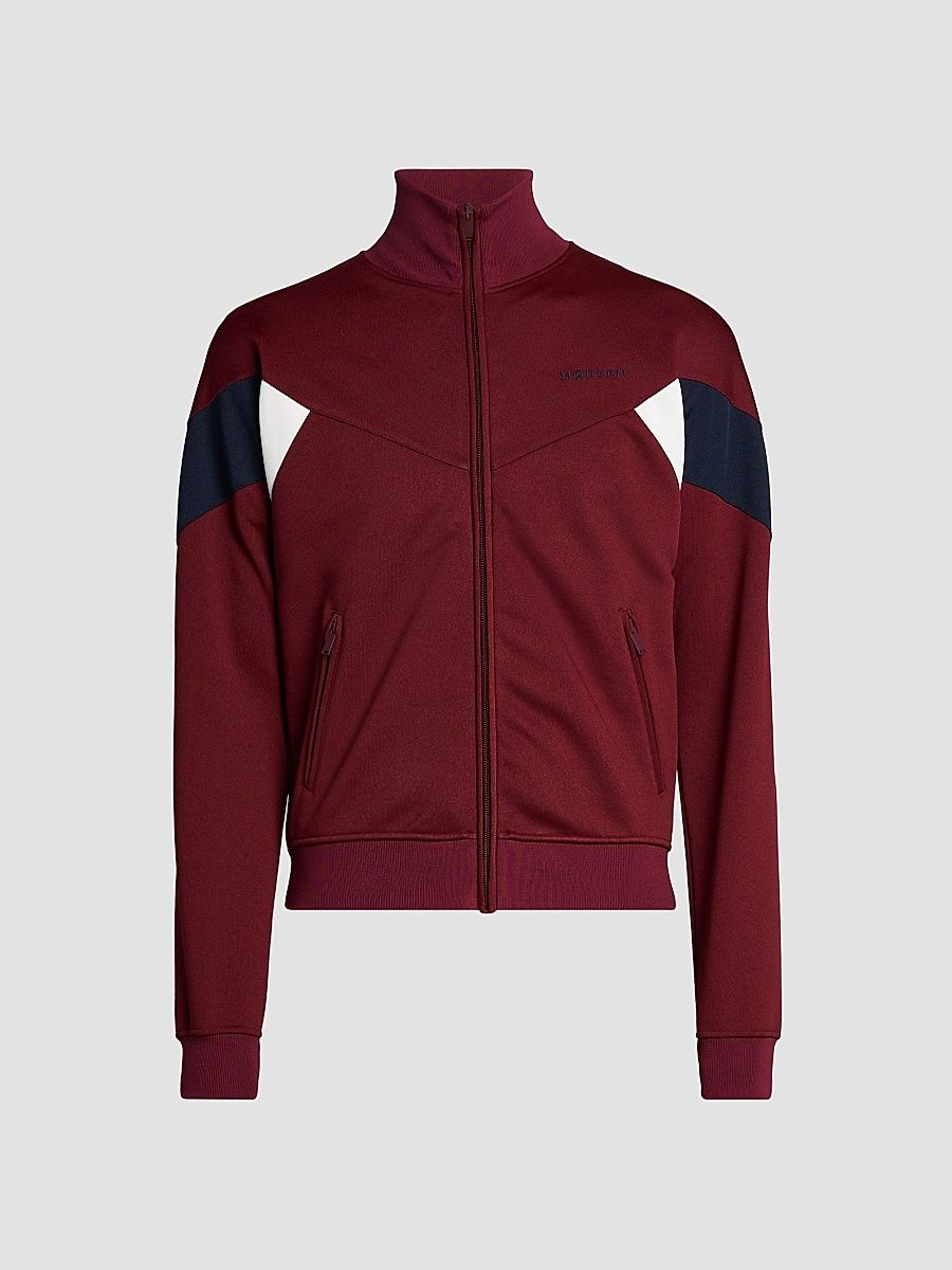 Men's Technical Loopback Jersey Track Jacket - Amaranth Gold - Size XL