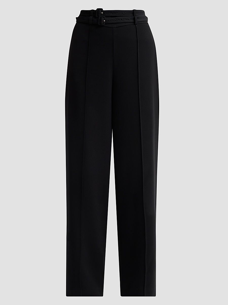 Women's Maelor Belted Pants - Black - Size 12