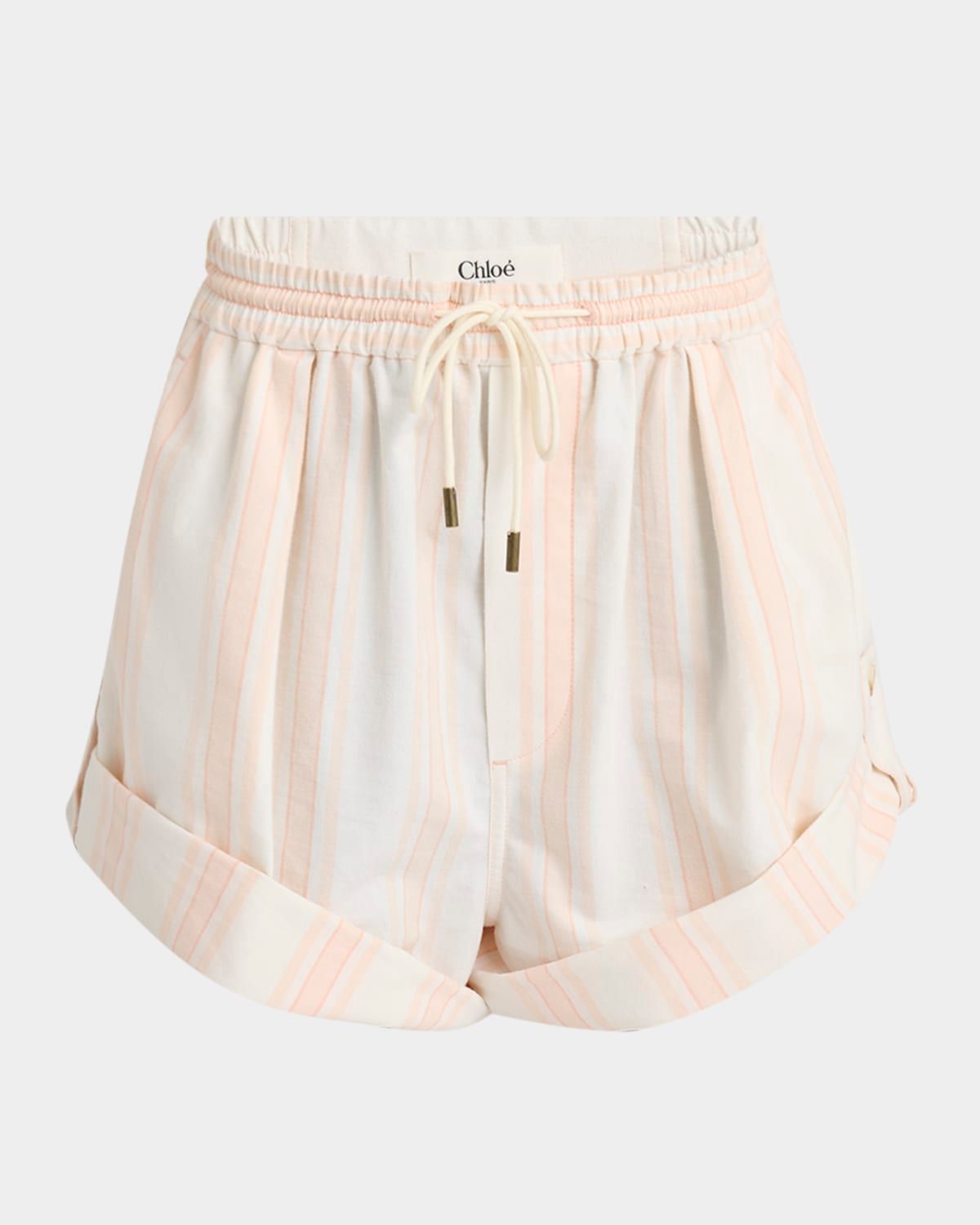 Striped Pull-On Shorts