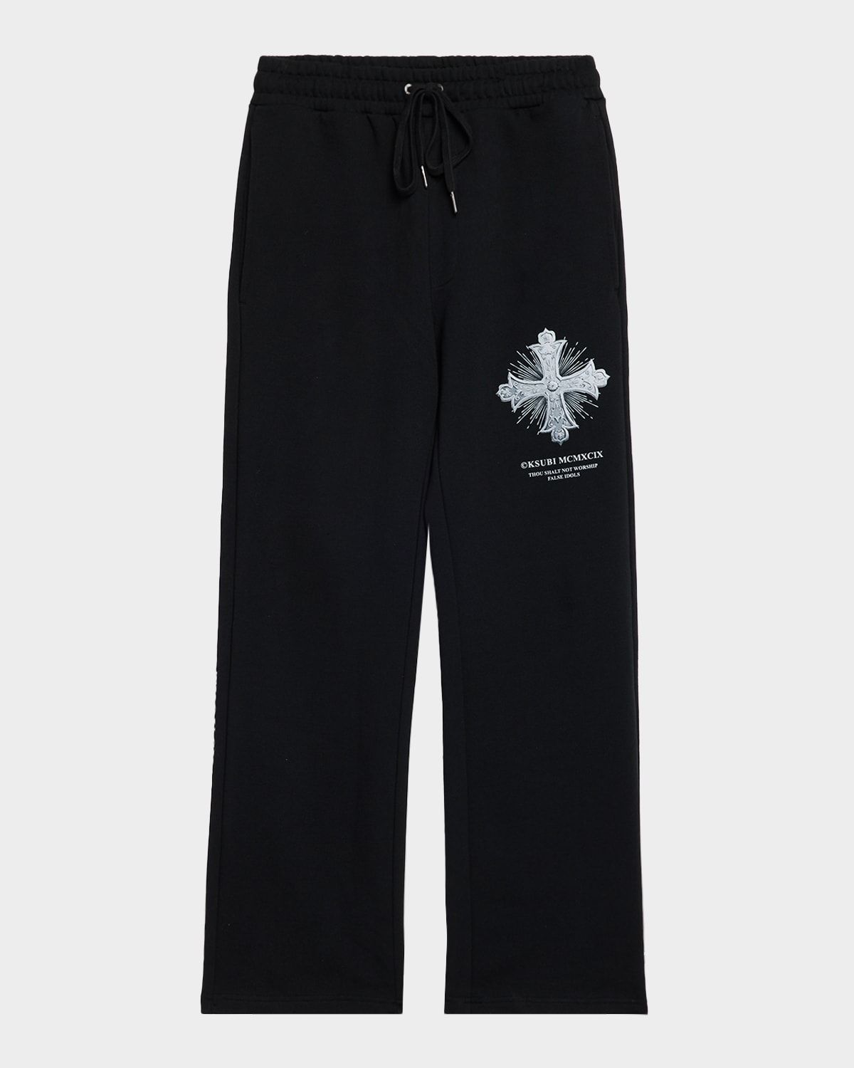 Men & apos;s False Synthes Drawstring Trousers