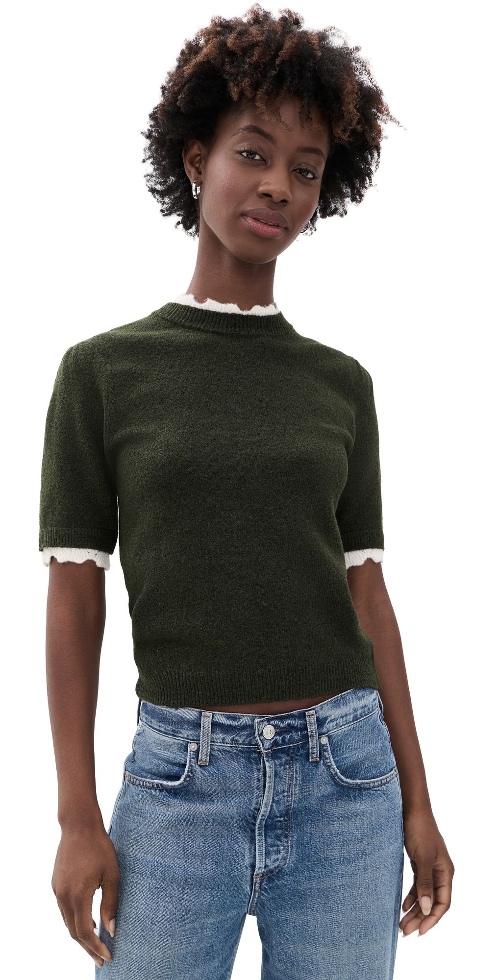 WAYF Everett Sweater Hunter XS