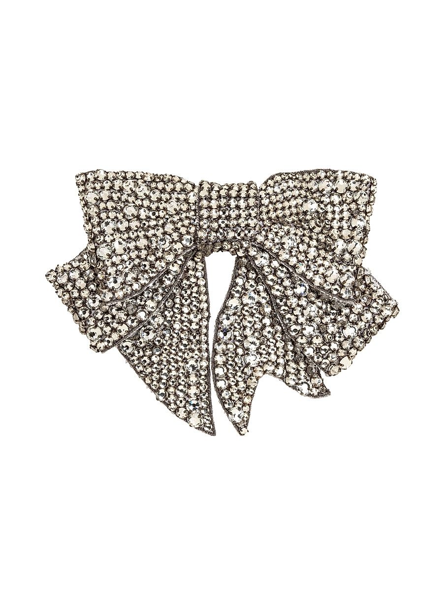 Women's Belle Crystal Bow Barrette - Crystal