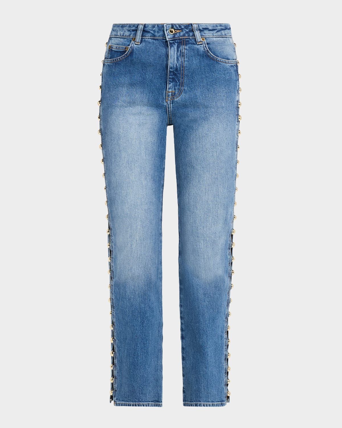 Amelia Embellished Straight Jeans