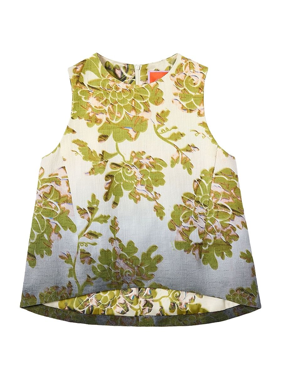 Women's La Scala Top - Oasis Ombree Placee Green - Size 6