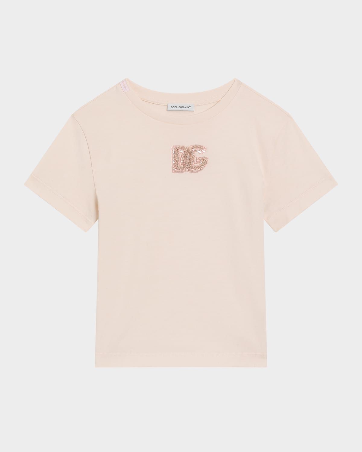 Girl & apos;s DG Logo Patch Short-Sleeve T-Shirt