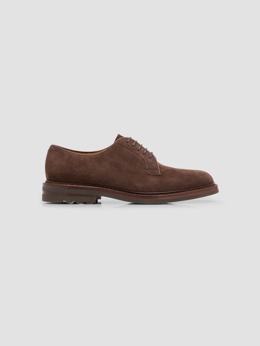 Brunello Cucinelli Men's Suede Derbys - Moka - Size 11.5