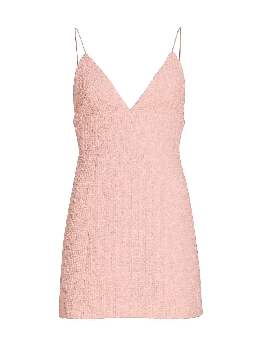 Women's Carli Tweed Minidress - Pink Lace - Size 14