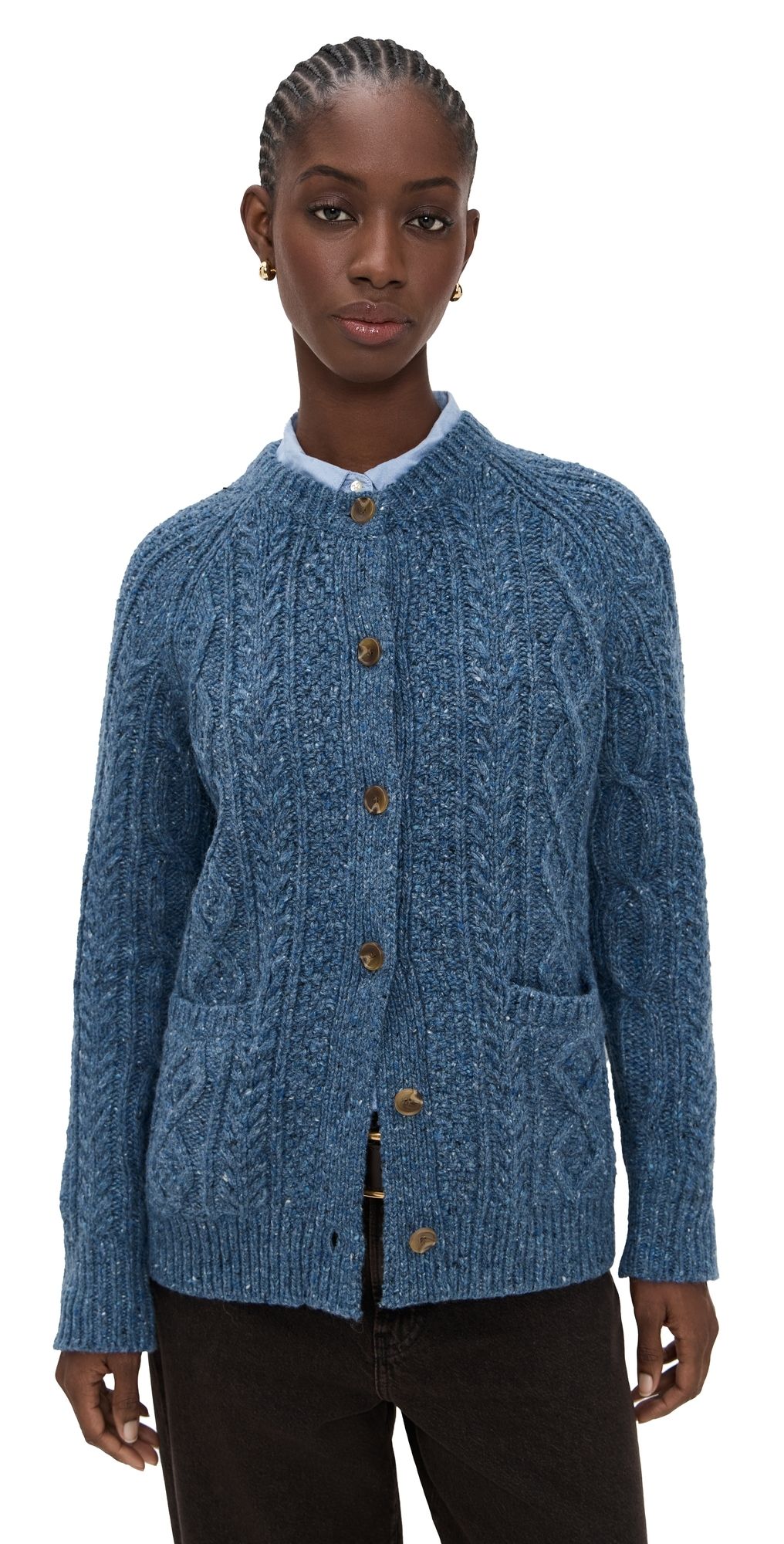 Alex Mill Agnes Sweater In Donegal Frost S