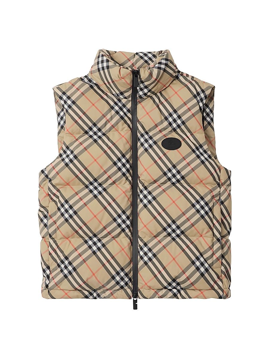 Women's Harter Check Down Vest - Sand Ip Check - Size XL