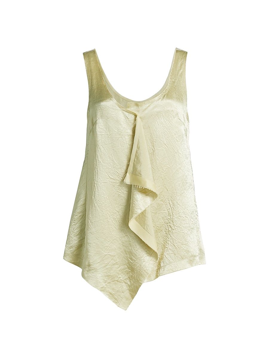 Women's Draped Tank Top - Pistachio - Size 12