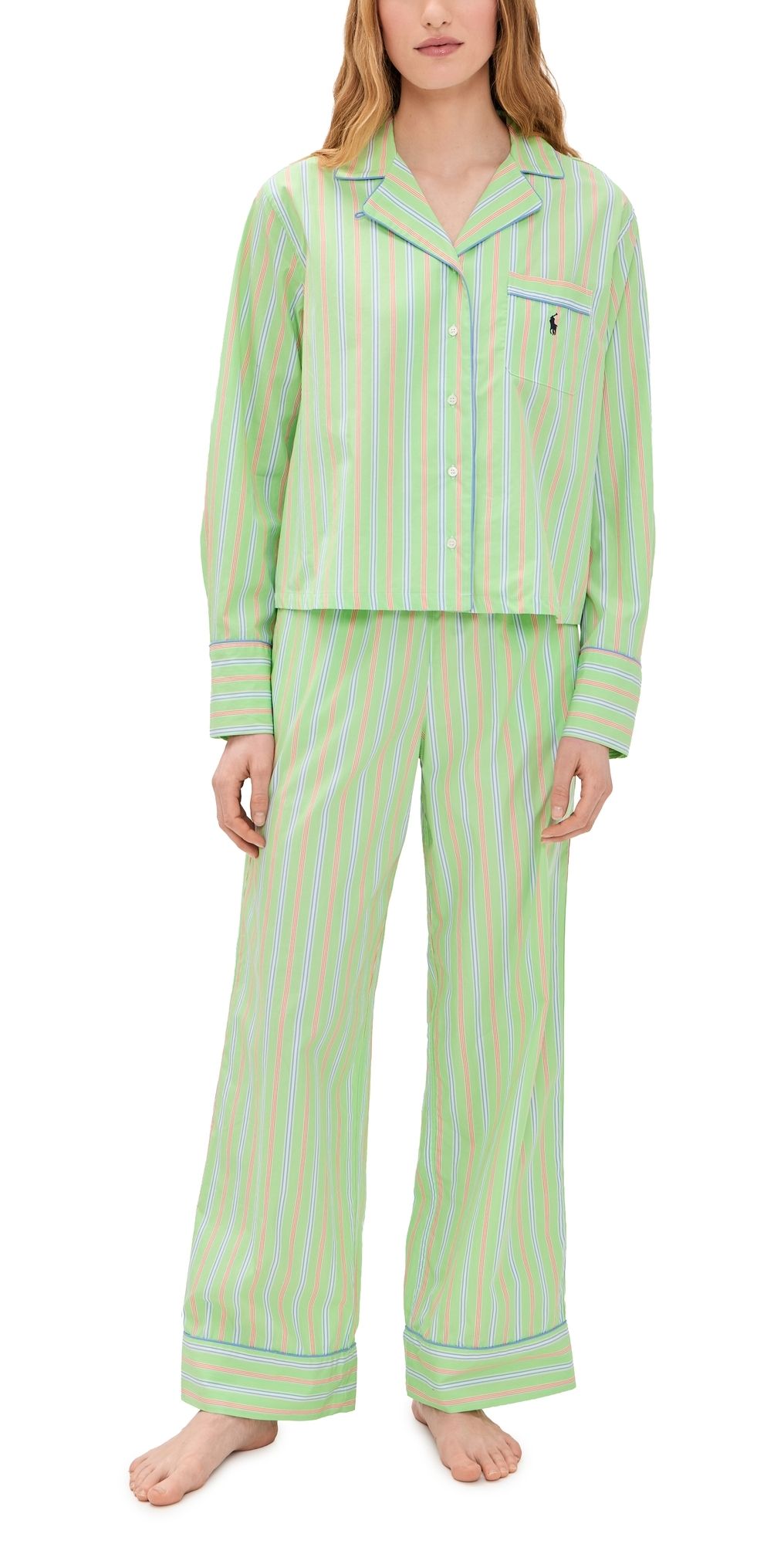 Polo Ralph Lauren Pajama Set Sunday Stripe XS