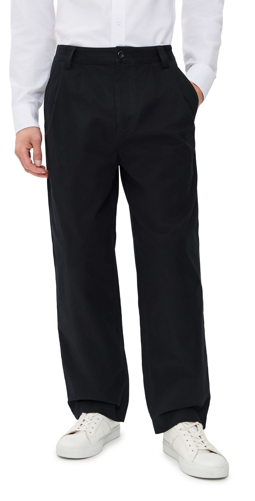 Aaron Levine Double Pleated Workwear Pants Black 34