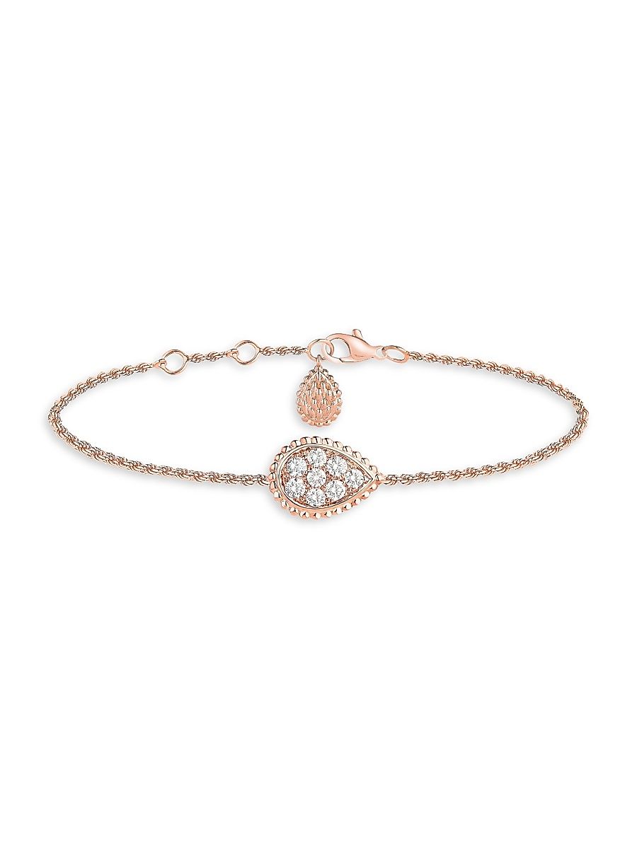 Women's Serpent Bohème 18K Rose Gold & Diamond Bracelet - Pink Gold