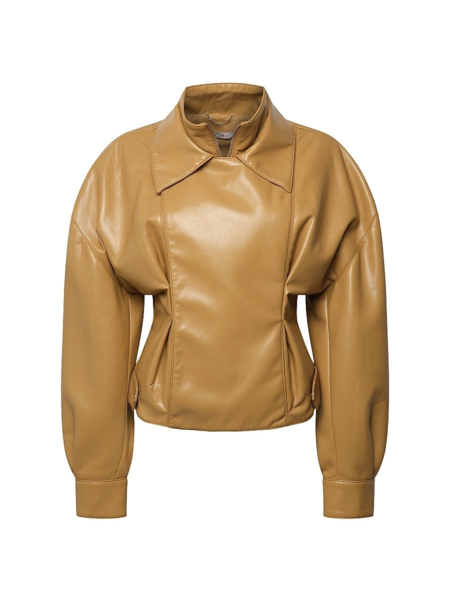 Women's Tanner Faux-Leather Jacket - Butterscotch - Size XL