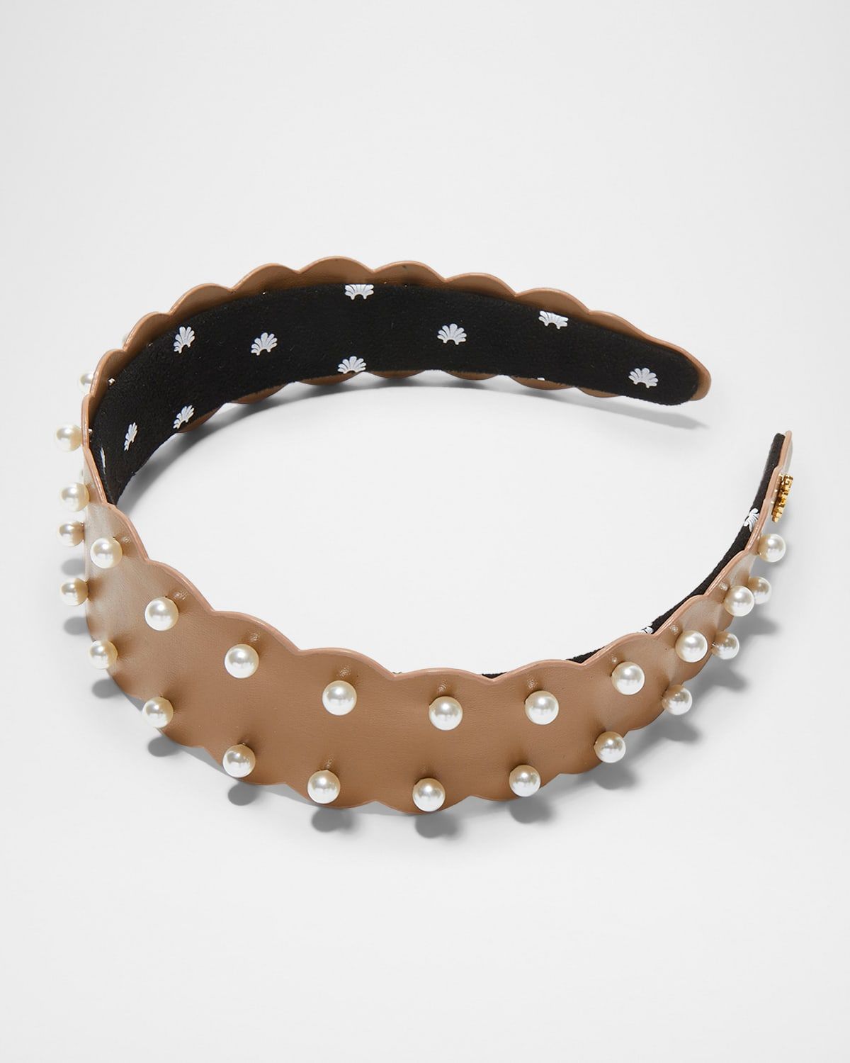 Wavy Bessette Faux Pearl Headband