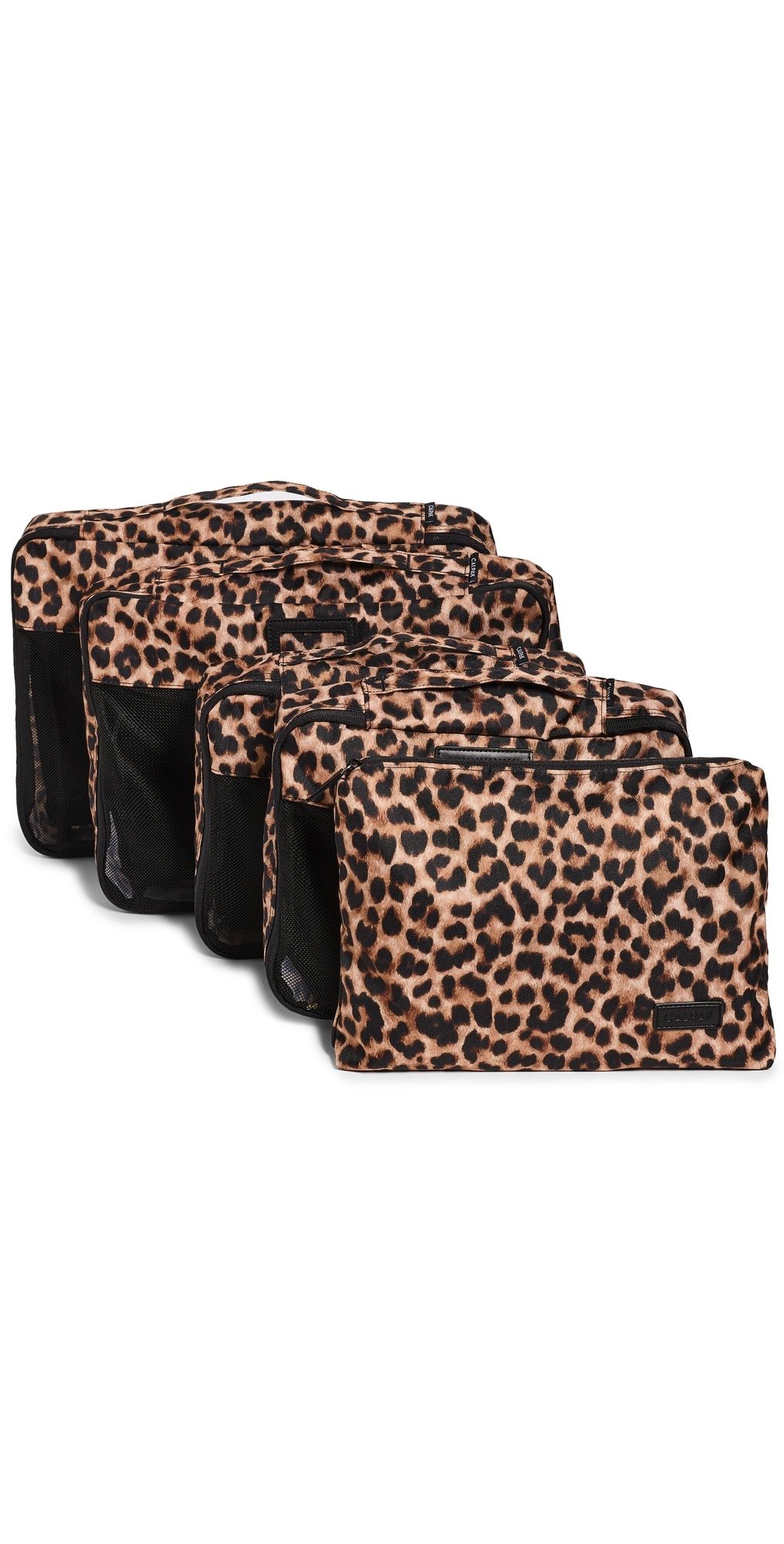 CALPAK 5 Piece Packing Cube Set Leopard One Size