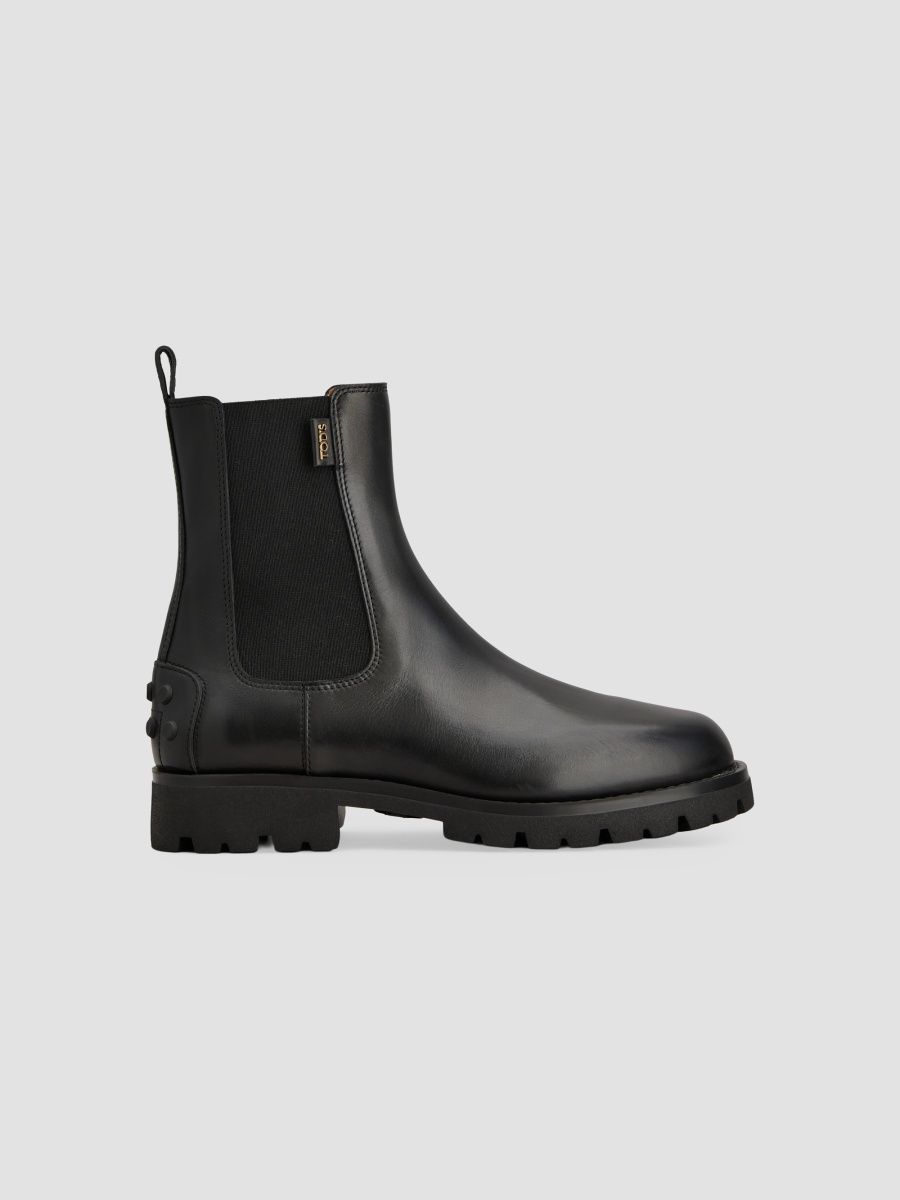 Tod's Women's 30MM Leather Ankle Boots - Nero - Size 12