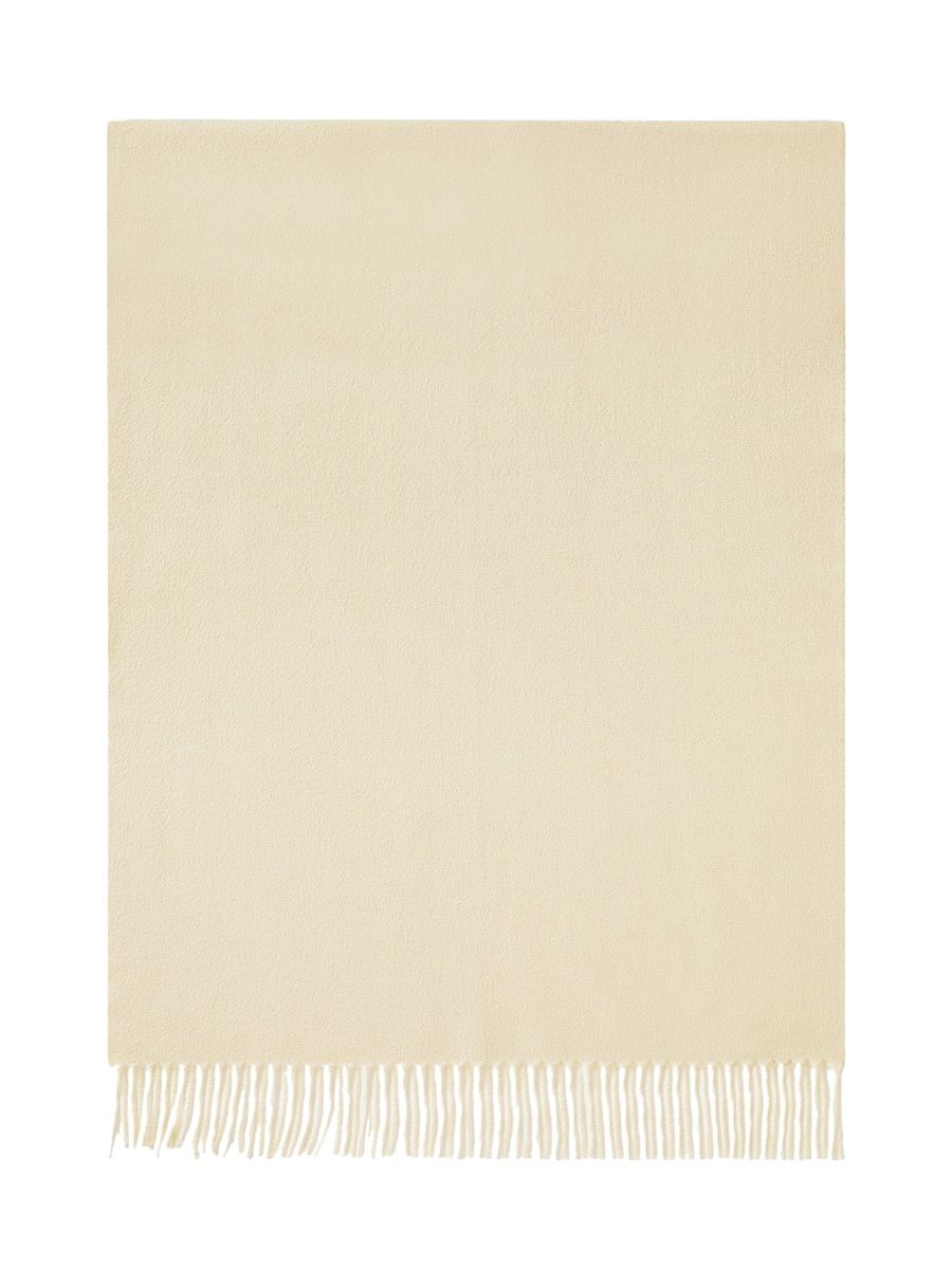 Women's Cashmere Fringe Scarf - Shea Butter Hazelnut