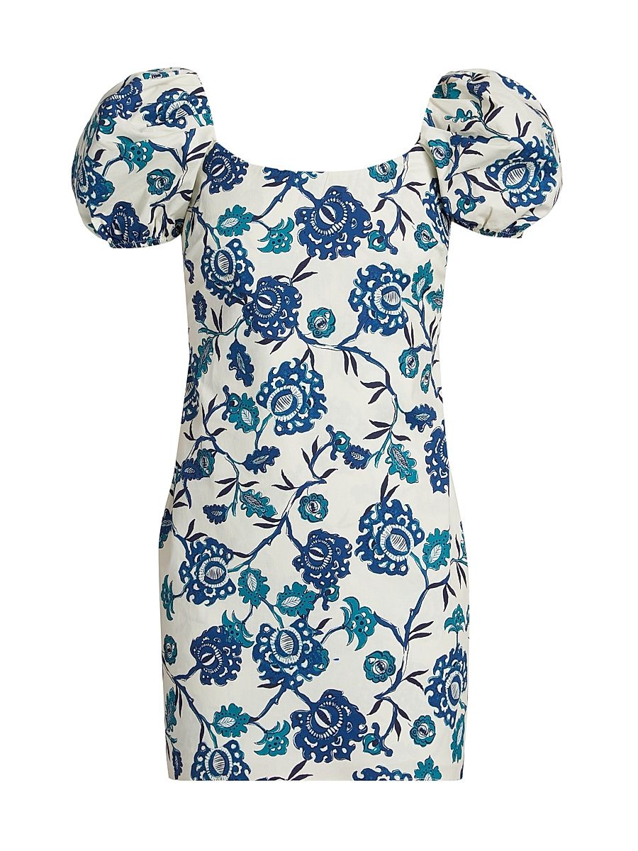 Women's Analie Floral Minidress - Poplin - Size XL