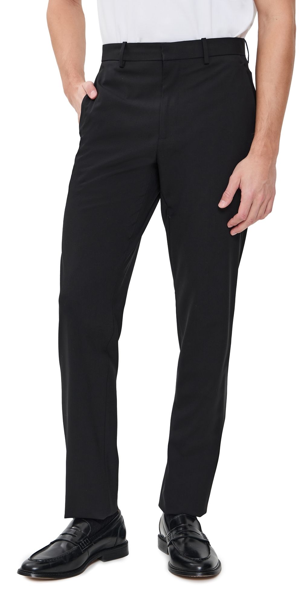 Theory Mayer Stretch Wool Pants Deep Black 29